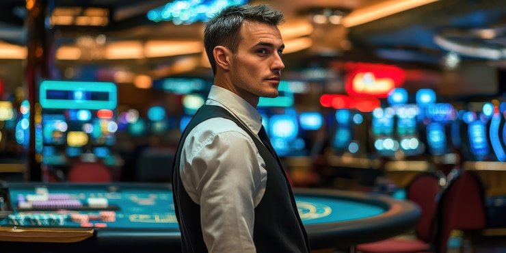 Antarmuka meja Boom City asiktoto dengan tombol cash out dan multiplier display