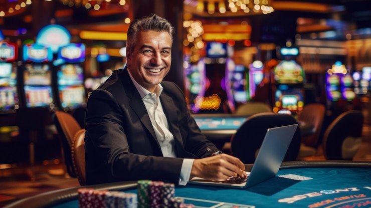 Studio live dealer Infinite Blackjack asiktoto dengan kamera HD dan dealer profesional